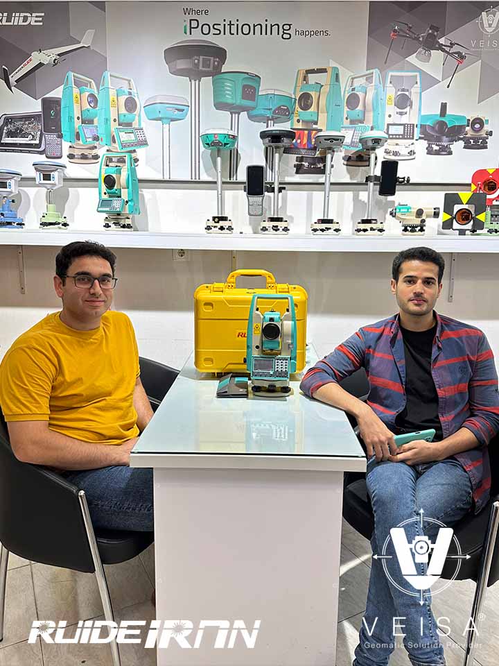جناب آقای مهندس آقاجانی و فرخی عزیز خریدار توتال استیشن پیشرفته روید مدل RUIDE RCS Ultra 2023 سپاس از اعتماد شما